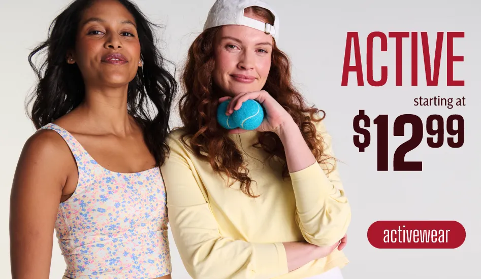 active starting at 12.99