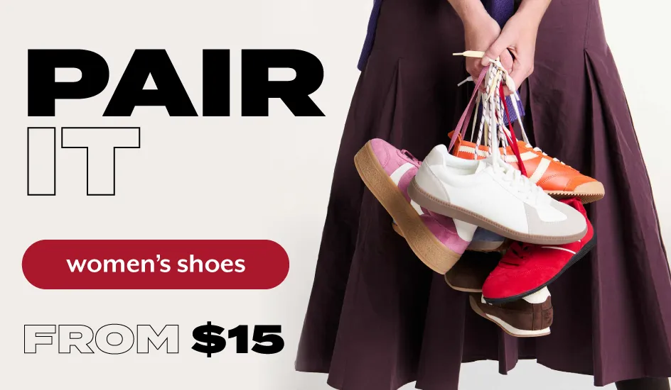 women's shoes from $16