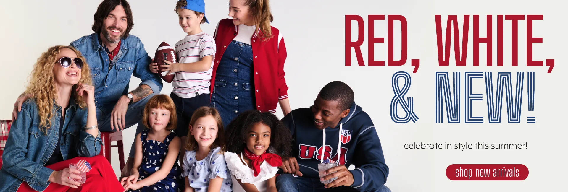 red, white, & new - shop new arrivals