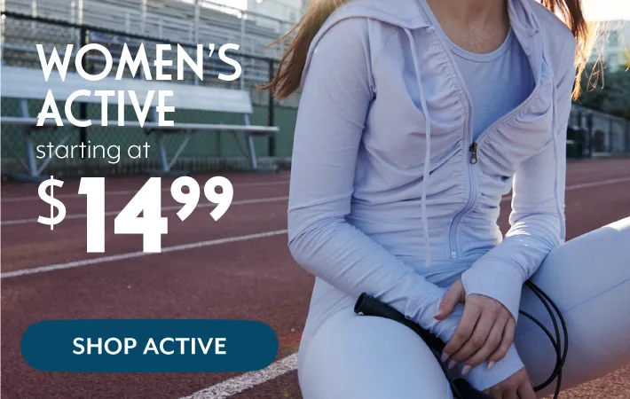 Women's Active starting at 14.99
